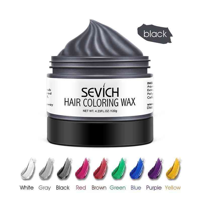 Tijdelijke haarkleur wax - doe-het-zelf eenmalige vormpasta kleurstofcrème voor mannen en vrouwen -