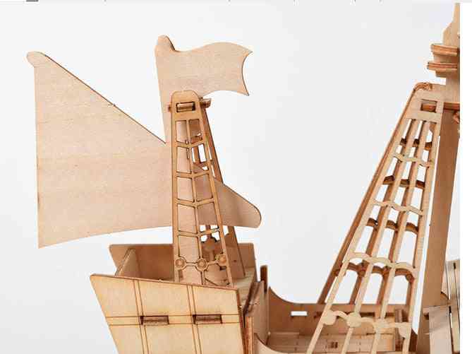 Giocattoli di legno fai da te tagliati al laser puzzle 3d - assemblare, kit artigianale