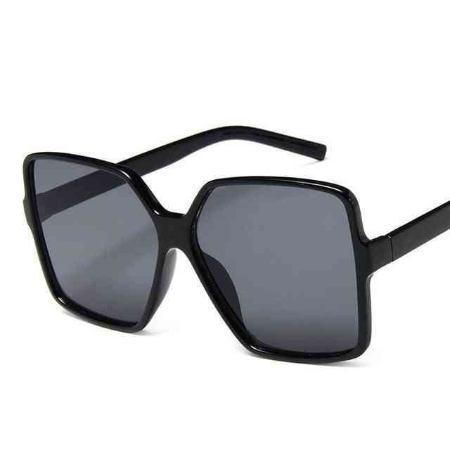 Oversizeowe designerskie okulary przeciwsłoneczne dla kobiet z gradientowymi soczewkami uv400 - czarny lampart