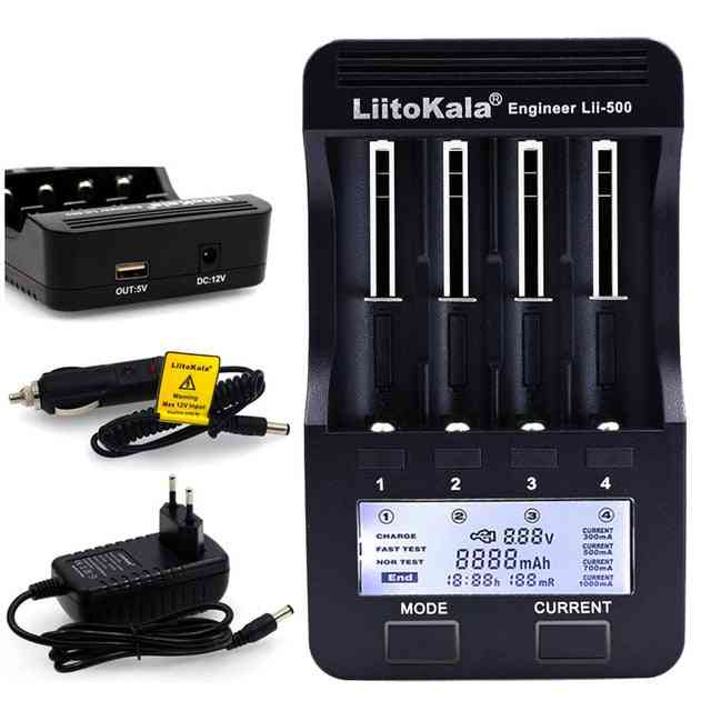 Lii pd4 lii s6 lii500s batteriladdare för 18650 26650 21700 18350 aa aaa 3.7v / 3.2v / 1.2v / litium nimh batteri
