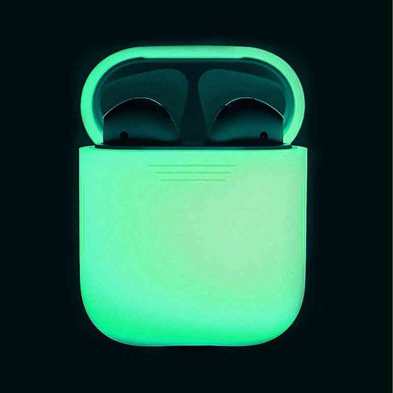 Glow In The Dark Earphone Case Silicone Protective Carrying Box - Skin Sleeve Pouch Box For Apple Airpods