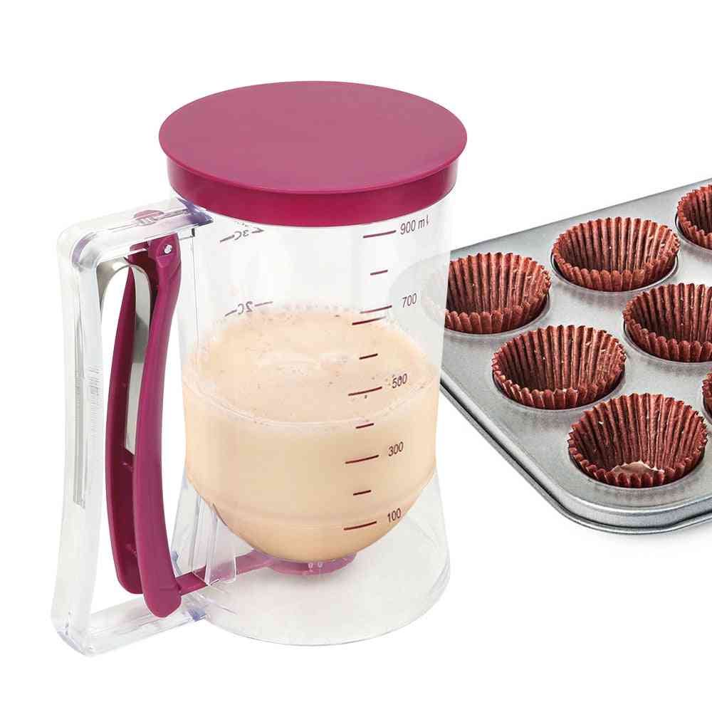 900ml Cream Speratator Measuring Cup - Dispenser For Cupcakes Pancakes Cookie Cake Muffins Baking Tool