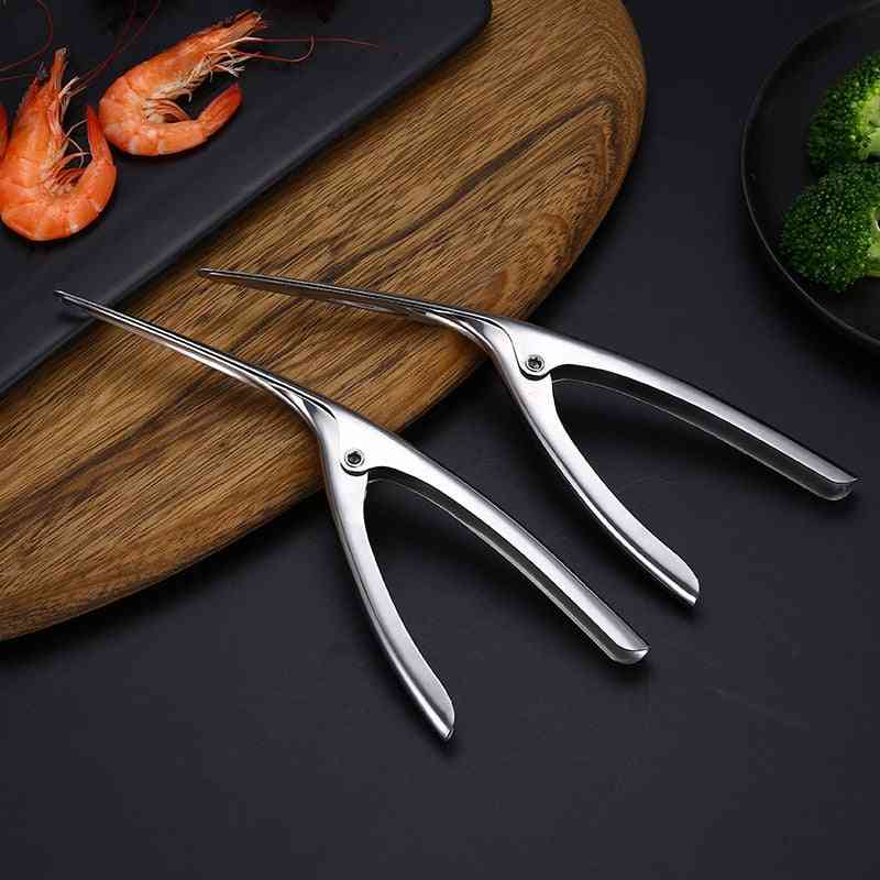 Restaurang högklassig - rostfritt stål smart räka peeling tång - kök lätt skal räkor klämma hemmafru praktiskt räka skal verktyg