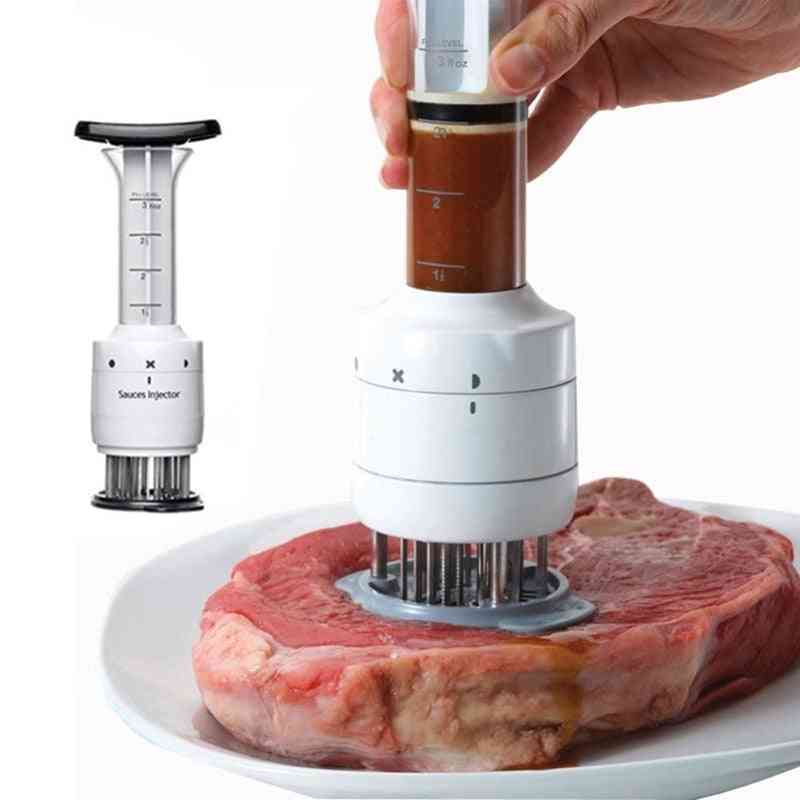 Stainless Steel - Meat Marinade Injector, Tenderizer Kitchen Gadgets