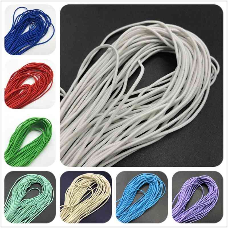 5yards 2mm Colorful High Elastic Round Elastic Band Round Elastic Rope Rubber Band Elastic Line