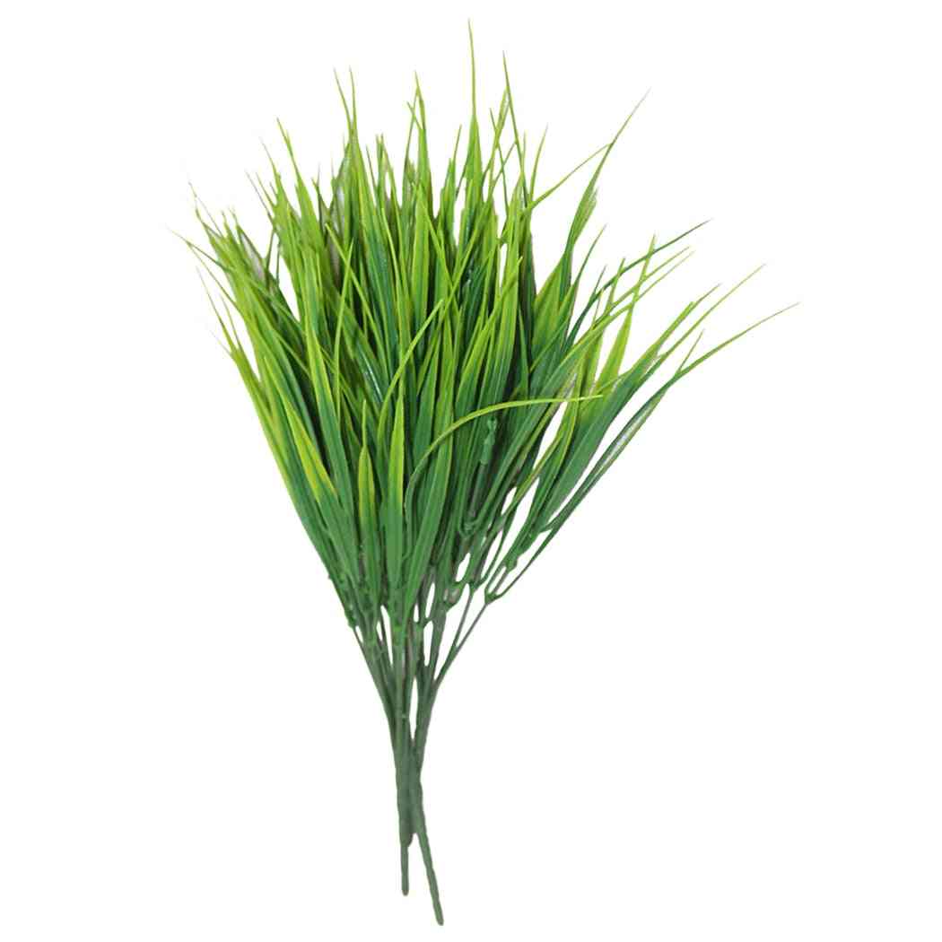 7 vidličiek vodná tráva eukalyptový plast - umelá, zelená rastlina