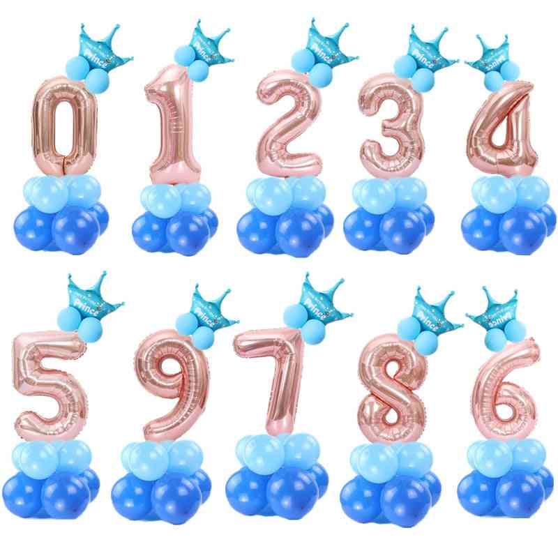 Rose / Gold Digital Number - Helium Ballon, Wedding, Birthday Party Balloon