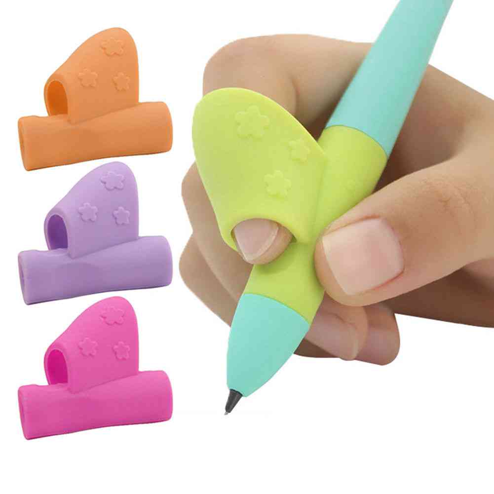 Children Learn Holding Pen And Writing Posture Correction Magic Fits Soft Pencil Handle - Pencil Grasps Orthodontic