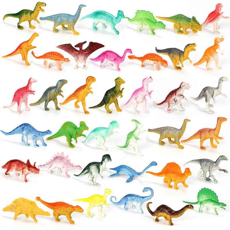 Mini dinosaurie modell barnens pedagogiska leksaker söta simulering djur små figurer