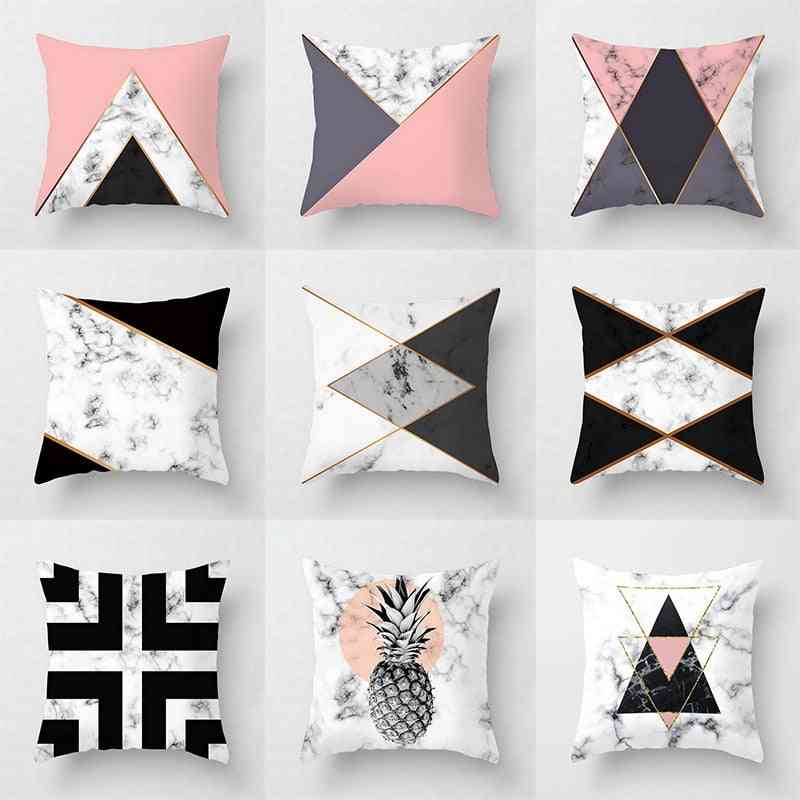 Geometric Abstract Decorative Pillows Case With Design