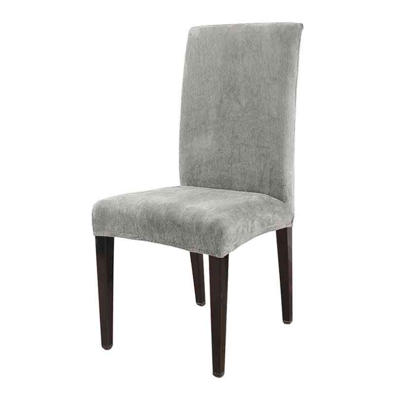 Removable Thick Plush Chair Cover - Stretch Elastic Slipcovers