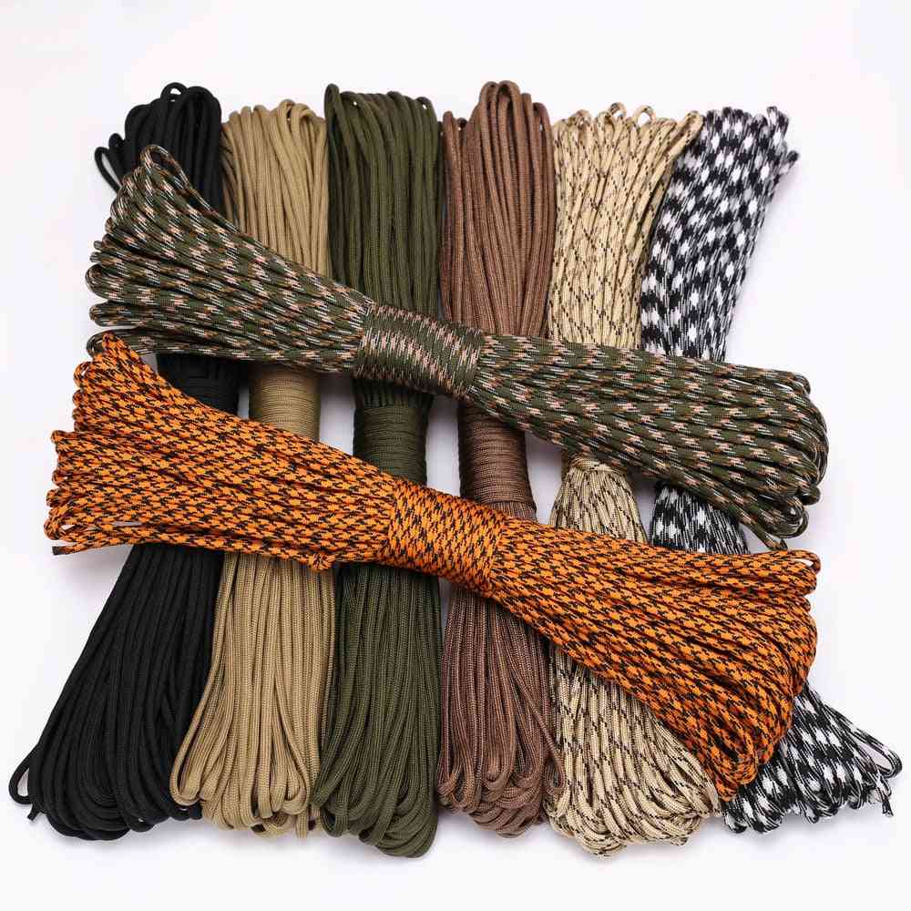 4 Size Dia.4mm 9 Stand Cores Paracord For Survival Parachute Cord - Lanyard Camping Climbing Camping Rope