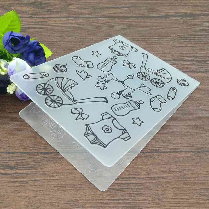 Bébé convient aux dossiers de gaufrage en plastique pour le scrapbooking - artisanat en papier / fournitures de décoration pour la fabrication de cartes