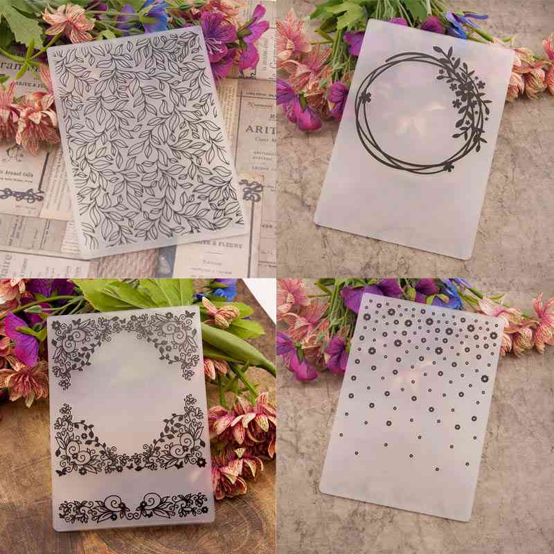 Clear Stamps Plastic Embossing Folders Paper Cards Template Scrapbooking - Photo Album Wedding Decor