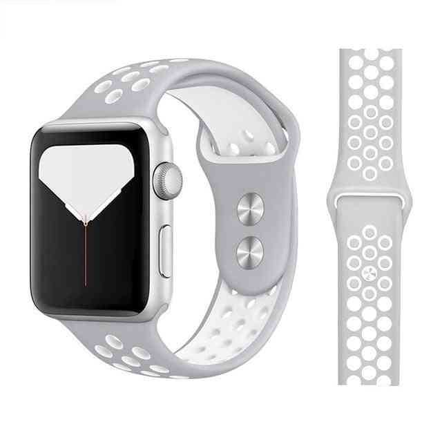 New Breathable Silicone Sports Band For Apple Watch Also For Iwatch