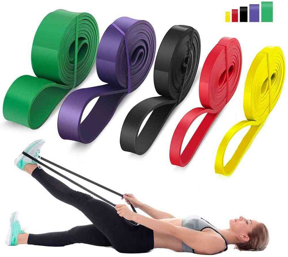 Resistance Latex Rubber Elastic Bands - Natural Expander Strengthen Training Power Fitness Pull Up Exercise