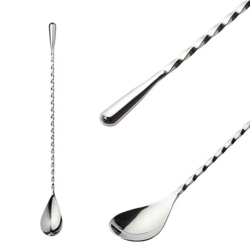 Stainless Steel Bar Spoon Used  For Mixing Cocktail, Tea, Juice And Other Drink