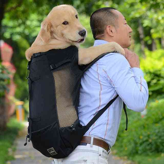 регулируема отразяваща чанта за кучета - раница за пътуване на открито за колоездене пешеходен туризъм