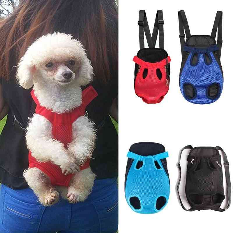 Mochilas portadoras para perros de 4 tamaños y 7 colores - bolso de hombro delantero para mascotas con cachorro de gato