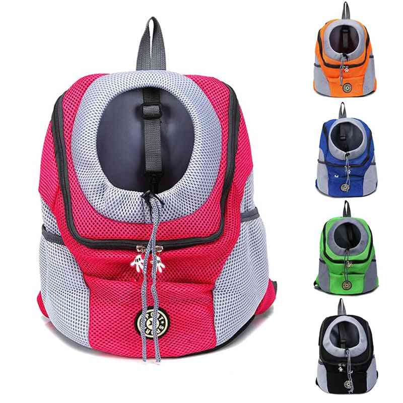 Outdoor Nylon Carrier Bag ,double Shoulder Portable Travel Dog Pet Backpack