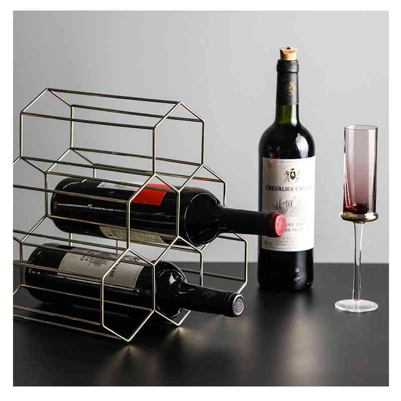 Creative 6 Grids Nordic Style Wine Holder Or Rack Used For Wine Storage