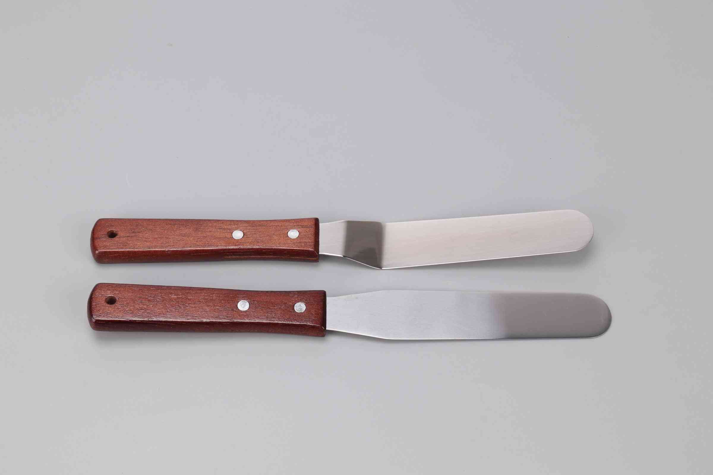 6pcs cuire au four spatule couteau à pâte ensemble d'outils en silicone utilisé pour la qualité alimentaire, la décoration, le glaçage de peigne à pâtisserie plus lisse
