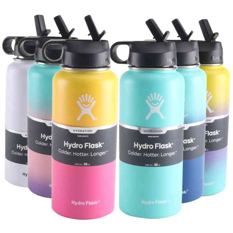 Stainless Steel Hydrating Flask Tumbler - Hydro Vacuum Insulated Wide Mouth Sports Water Bottle