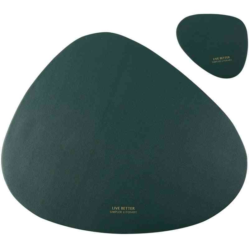 Tableware Pad Placemat Table Mat Pu Leather Heat Insulation