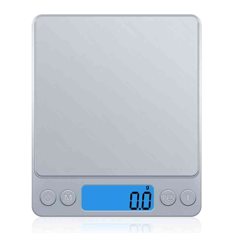 Digital rustfrit stål præcisionsskala mini lomme elektronisk balance vægt m / c