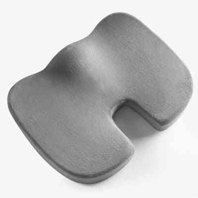 Pohodlný gelový houbový polštář sedadlo z paměťové pěny - proti hemoroidům, polštář ve tvaru písmene U.