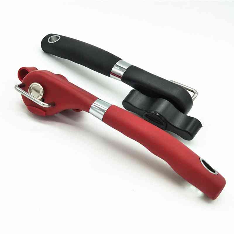 Hand-actuated Easy Grip Safety Can Opener