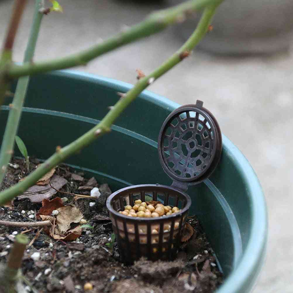 Zahradnický nástroj, rostliny pěstují koše s organickými hnojivy bonsai kontejnerová sada