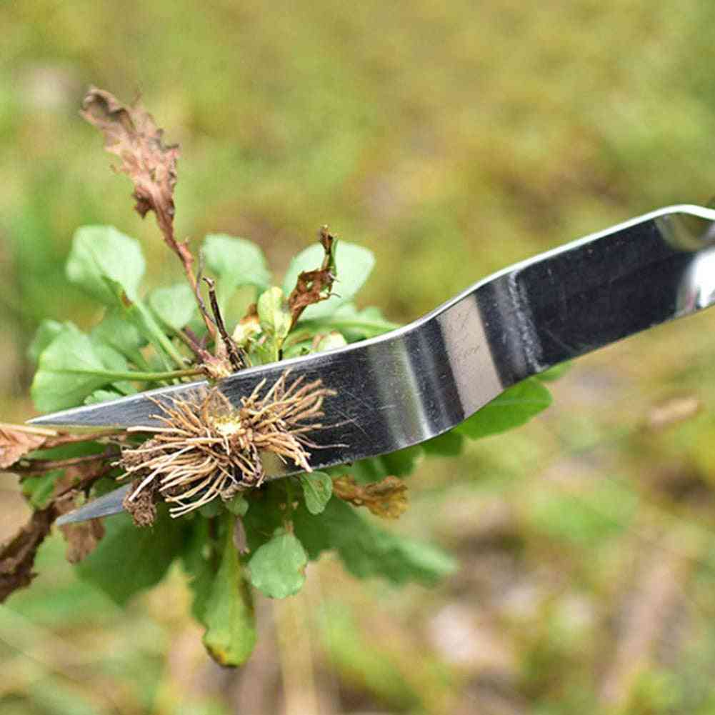 Vrtni kopač travnika iz nerjavečega jekla, vrtno orodje za ročno odstranjevanje ročajev