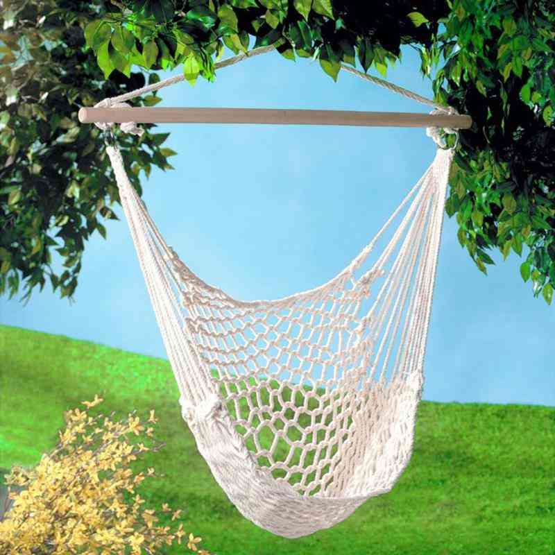 Portable Travel Camping Hanging Hammock - Home Bedroom Swing Bed, Lazy Chair For Garden Without Stick