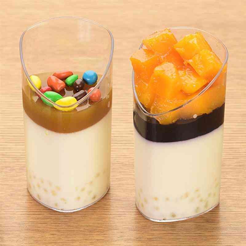 Dessert Disposable Cups - Elegant Mini Food Container
