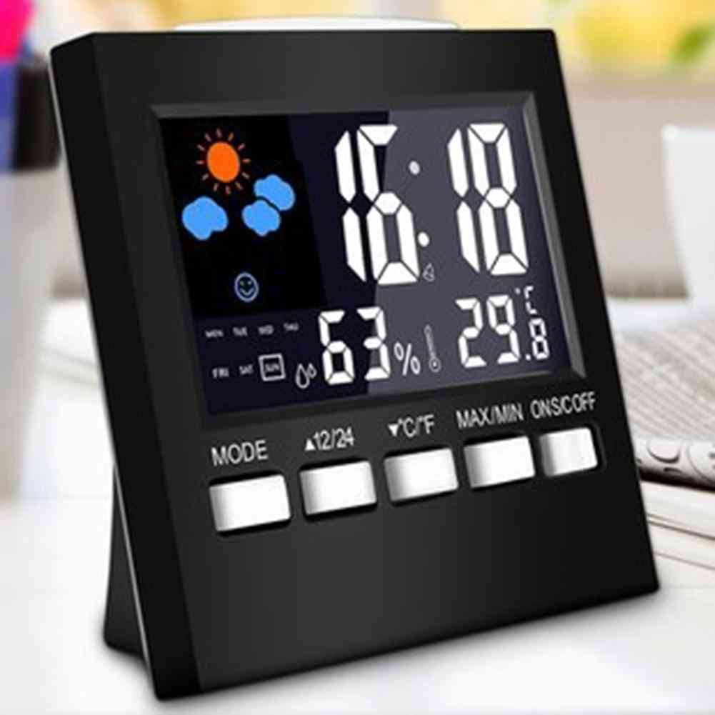 Smart Digital Temperature Alarm Clock - Weather Station