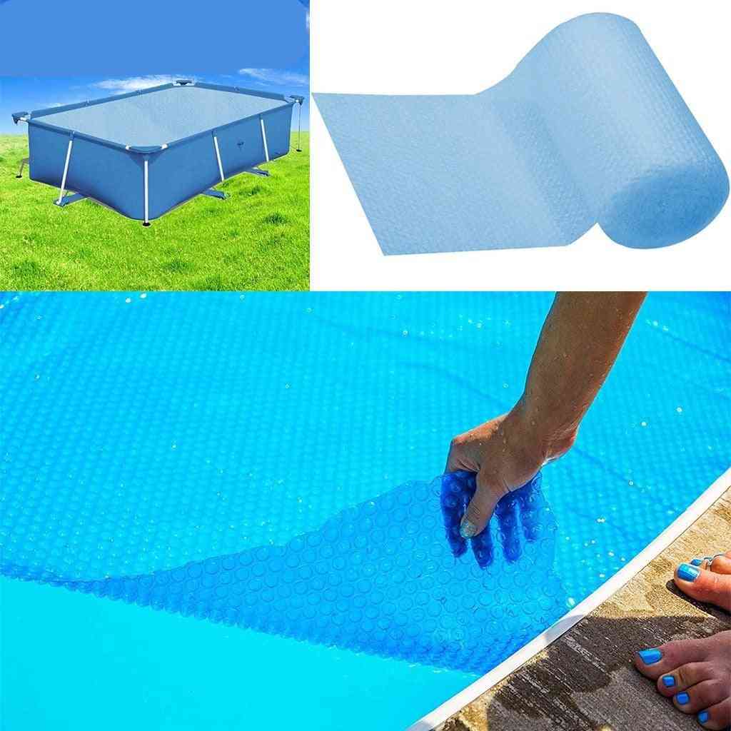 Capa de plástico bolha para piscina, protetor - azul celeste - a