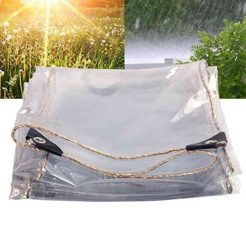Prelată transparentă din pvc - prelată cu pânză de ploaie - prelată impermeabilă pentru exterior