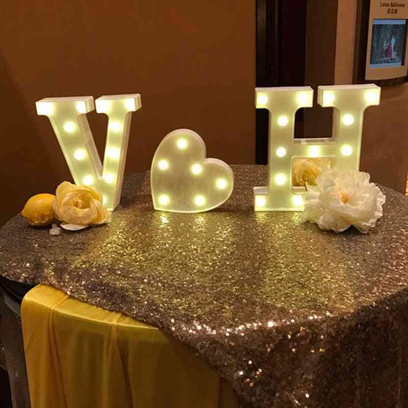 Led Alphabet Number Occasional Party Decoration