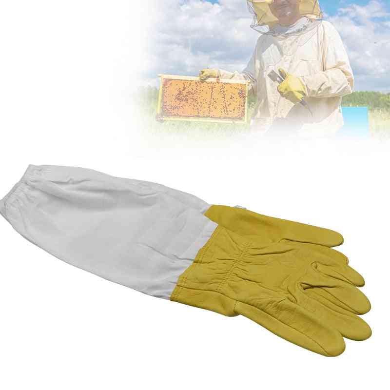 Protective Sleeves Ventilated Apiculture Beekeeping Gloves