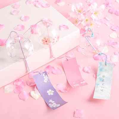 Sticlă japoneză sakura sticlă floare de cireș vânt - clopoțel suspendat