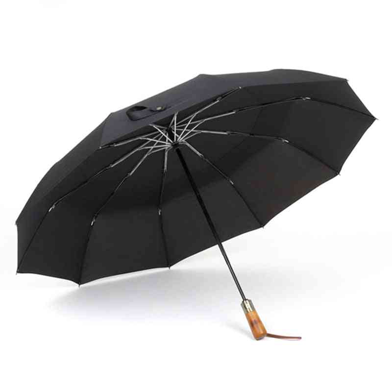 Automatic Umbrella Rain Double Layer Windproof Large Golf