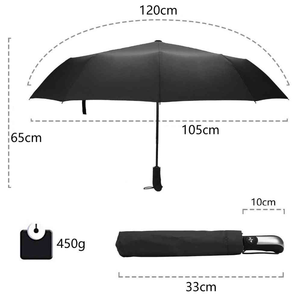 Umbrele automate antivent ploaie pentru bărbați acoperire neagră
