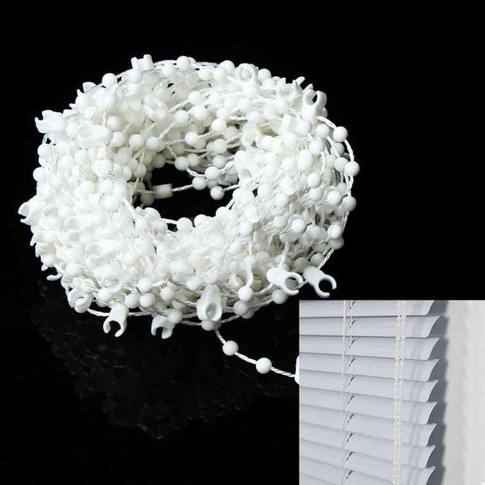 10m Vertical Blind Bead Chain - White  Bottom Parts Spares