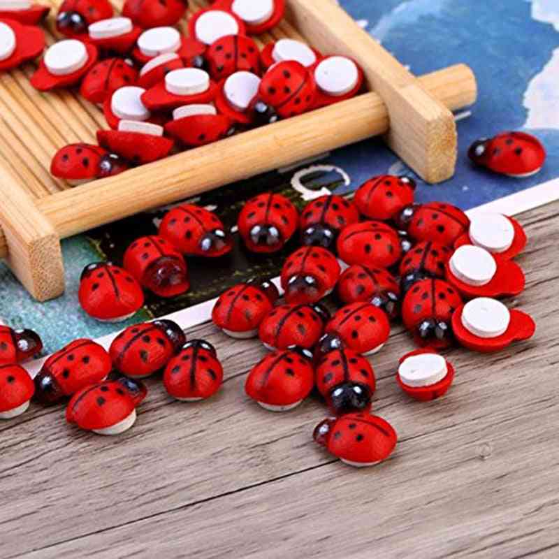 Mini Cabochon Ladybug Fairy Garden Miniatures