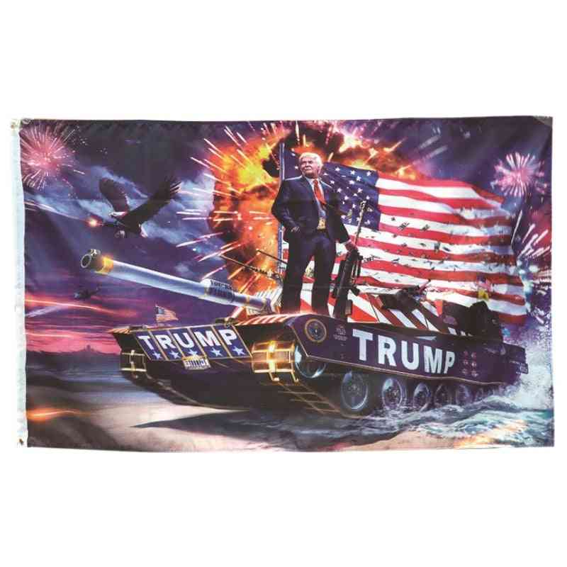 2020 American President Donald Trump Flag Banner