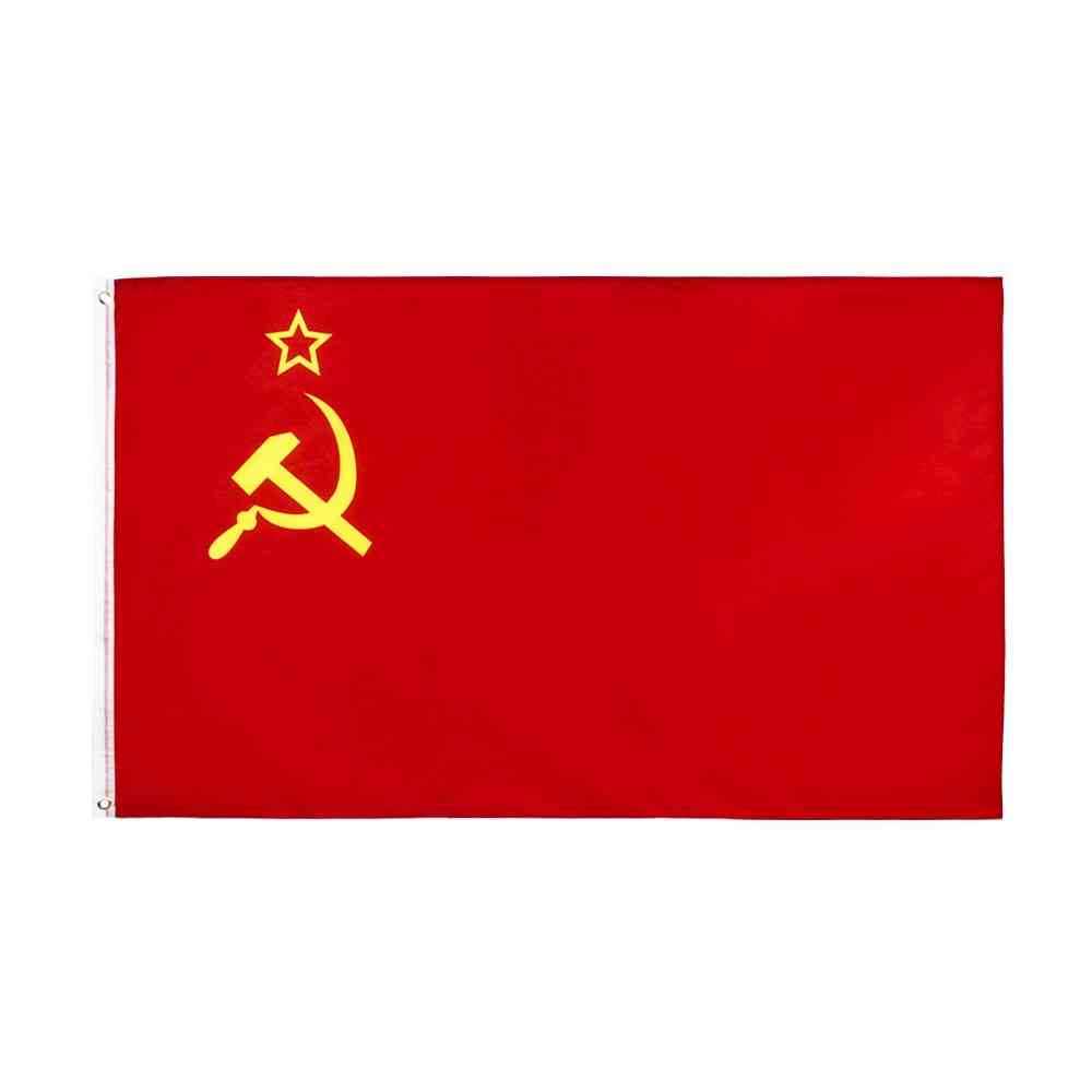 Red Cccp Union Of Soviet Socialist Republics Ussr Flag