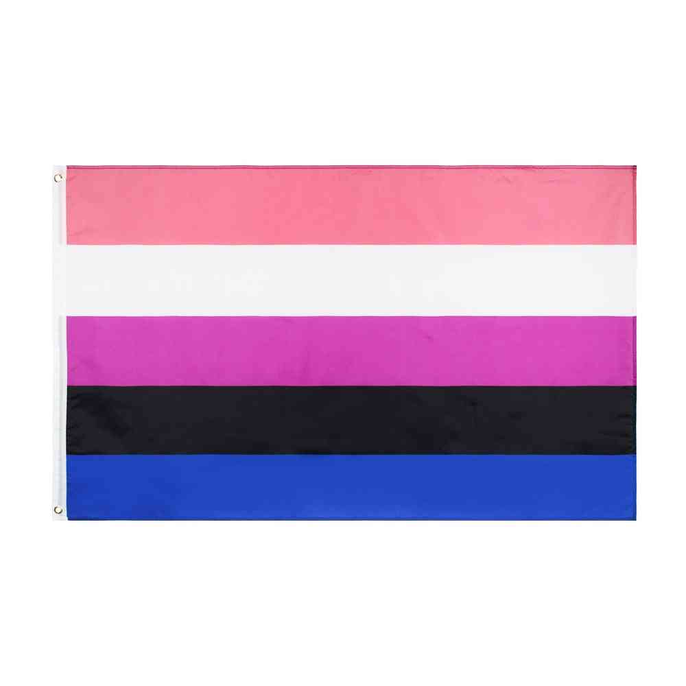 Bandera de orgullo fluido de género lgbt genderqueer