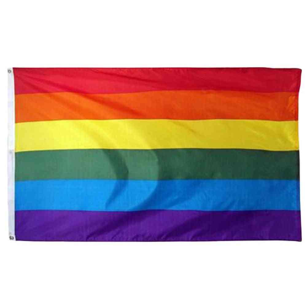Stort lgbt-regnbue-gay-stolthet-flagg