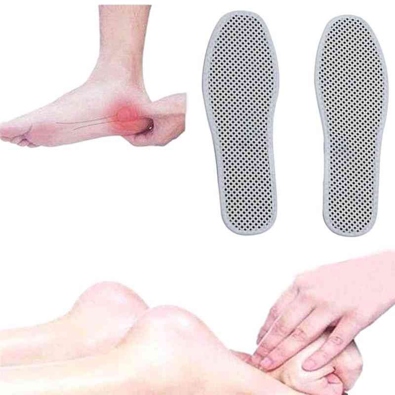 Magnetische therapie siliconen inlegzolen transparant gewichtsverlies pad - afslankende binnenzool massage voetverzorging schoen - 36